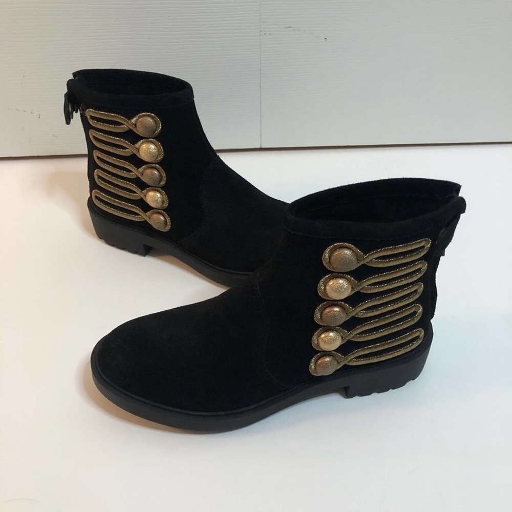 𝅺LINEA Paolo Suede Tanzi Bootie 7.5 New Without Box - Picture 2 of 12
